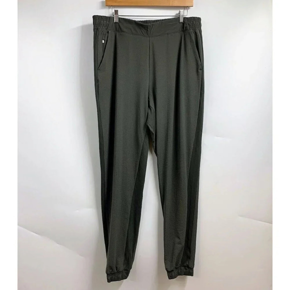 Athleta Women's Textured Brooklyn‎ Jogger 566689 Athleisure Travel Pant Size 16T - Picture 1 of 13